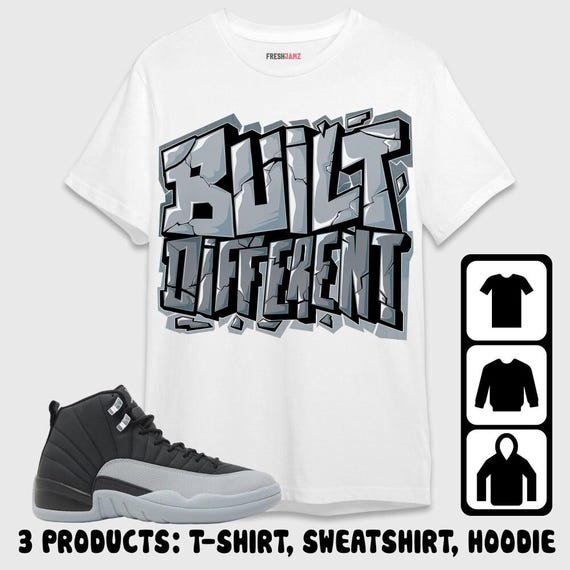 AJ 12 Wolf Grey Unisex T-shirt, Sweatshirt, Hoodie, Built