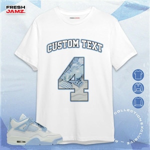 AJ 4 Forget Me Not Number 4 CM4 Custom Unisex Shirt, Hoodie, Sweatshirt To Match Sneaker
