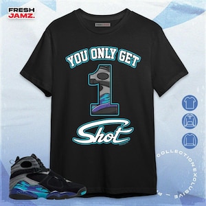 Maglietta, felpa con cappuccio e felpa unisex AJ 8 Aqua Now Or Never da abbinare alle sneaker
