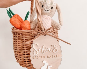 Easter basket tag / Scalloped name tag / Easter name tag / Personalised Easter tag / Easter / Easter hamper tag / Easter gift tag