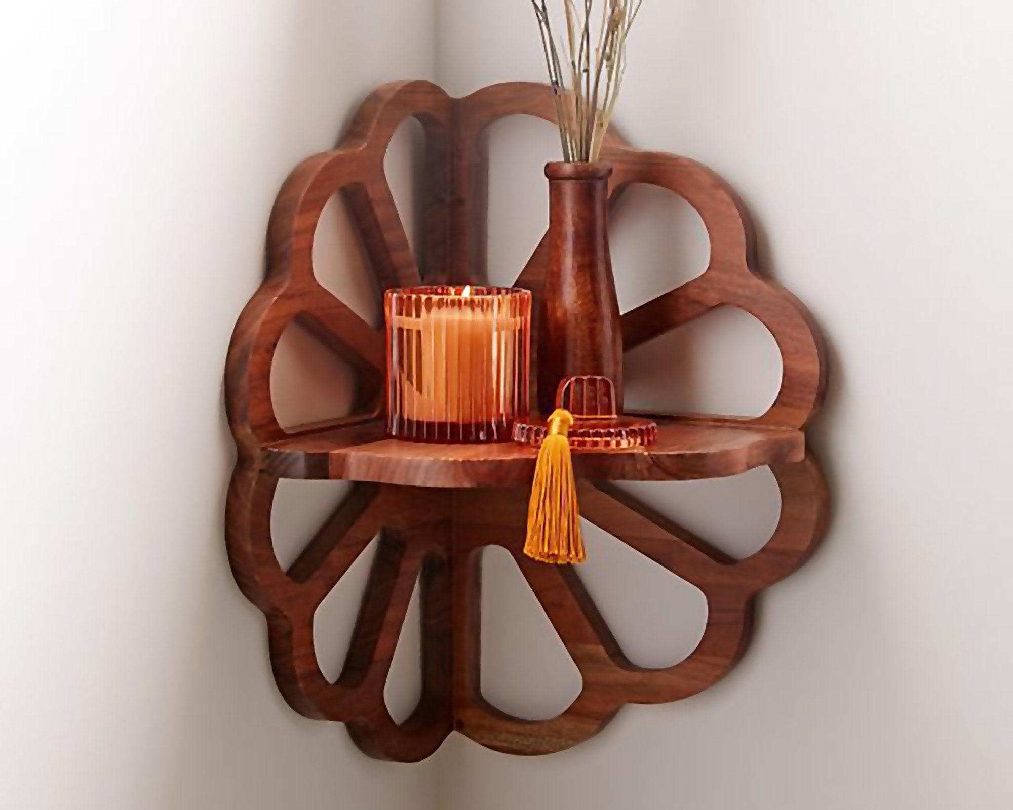 Corner Wall Shelf Plywood Wall Shelf Corner Wall Shelf Plan Etsy