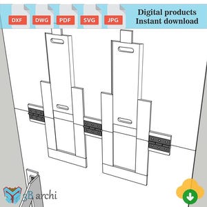 Foldable Arch Backdrop DXF Template: Customizable Event Decor (Digital Download) image 7