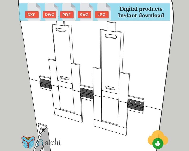 Foldable Arch Backdrop DXF Template: Customizable Event Decor (Digital Download) image 7
