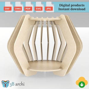 Kattenhuis, kattenmand, parametrisch huisdierhuis, mooi kattenhuis, snijbestanden voor laser- en cnc-router, plattegrond kattenhuis, CNC-sjabloon, vectorbestanden
