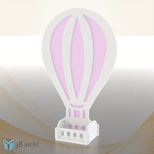 3D Heißluftballon, CNC Ballon Stand, Heißluftballon Hintergrund, DXF-SVG Dateien, Für Veranstaltungen, Benutzerdefinierte Möbel, Cnc Vorlage Bild 2
