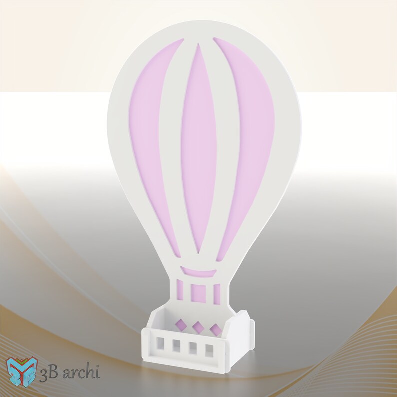 3D Heißluftballon, CNC Ballon Stand, Heißluftballon Hintergrund, DXF-SVG Dateien, Für Veranstaltungen, Benutzerdefinierte Möbel, Cnc Vorlage Bild 2