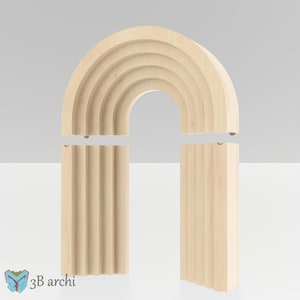 3D Ripple Arch Backdrop CNC Files: Wedding Arch Set (digital Download ...