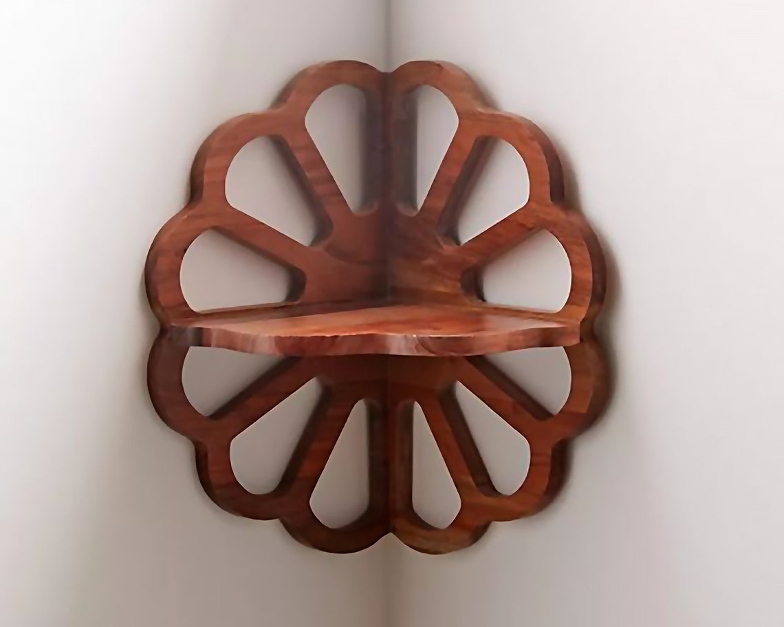 Corner Wall Shelf Plywood Wall Shelf Corner Wall Shelf Plan Etsy