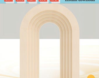 5-Layer Arch Backdrop CNC Plan, Wedding Decor DXF Template (Digital Download)