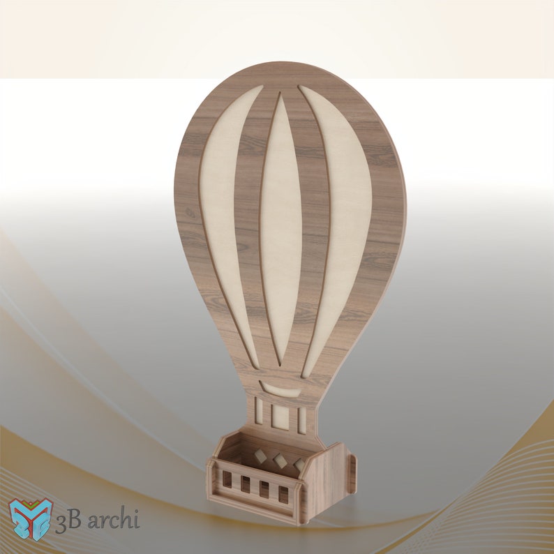 3D Heißluftballon, CNC Ballon Stand, Heißluftballon Hintergrund, DXF-SVG Dateien, Für Veranstaltungen, Benutzerdefinierte Möbel, Cnc Vorlage Bild 7