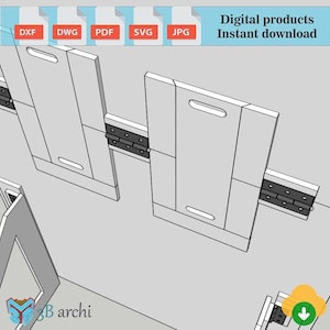 Foldable Arch Backdrop DXF Template: Customizable Event Decor (Digital Download) image 8