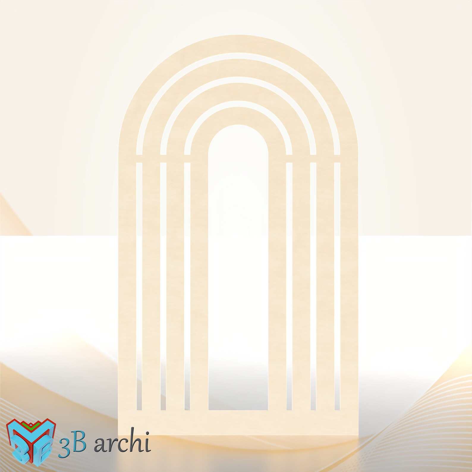 Rainbow Arch Backdrop Set: CNC Fluted Panel SVG DXF (digital Download ...