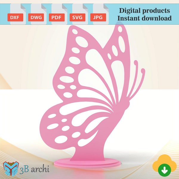 Butterfly backdrop design, Decoration Event Prop, Backdrop for events, Template ready for cutting, dxf-SVG files, Printable files, CNC cut