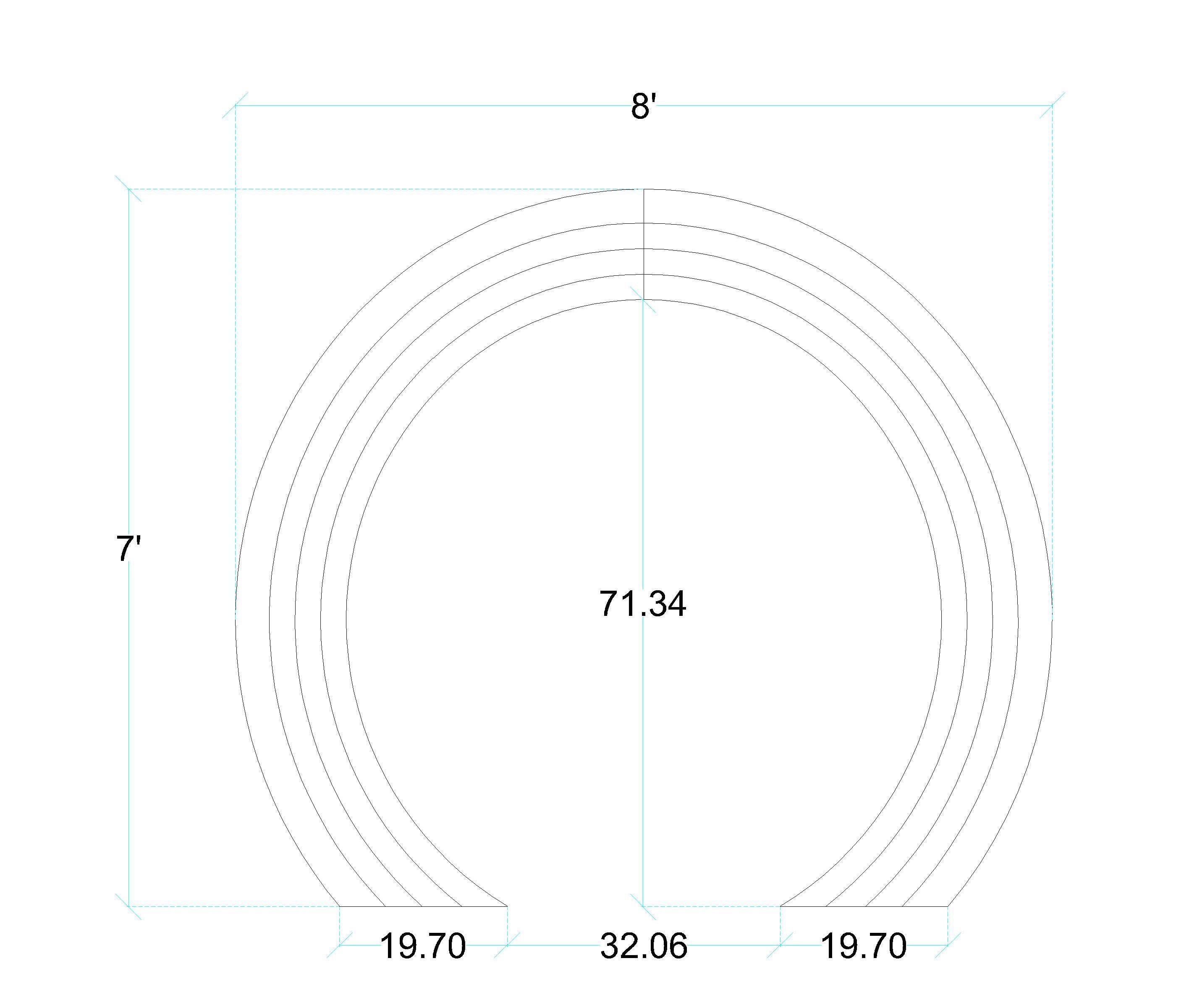 Round Cnc Router Files Round Layered Backdrop CNC Cutting File: Wedding Arch (digital Download ...