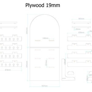 Foldable Treat Wall DXF Template: Customizable Event Decor Plans image 7