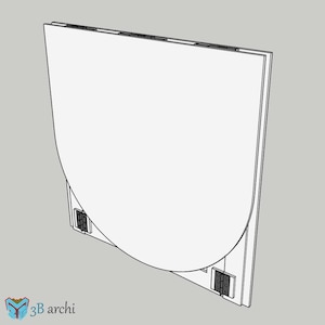 Foldable Arch Backdrop DXF Template: Customizable Event Decor (Digital Download) image 6