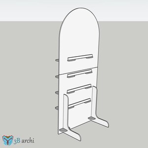 Foldable Treat Wall DXF Template: Customizable Event Decor Plans image 3