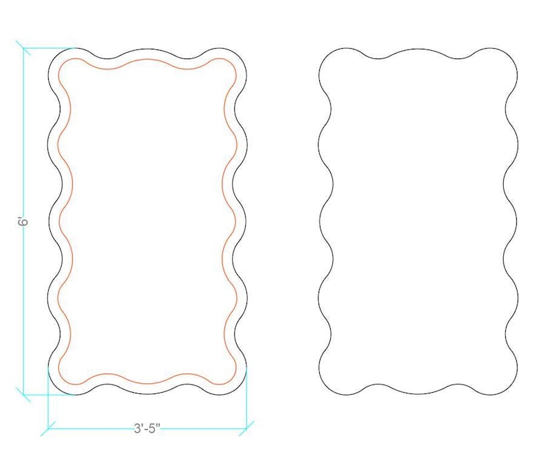 Wavy backdrop plan, Ripple Backdrop Stand: CNC Router Files (Digital Download) image 6