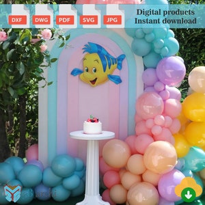 Fondo de arco de arcoíris, planos de conjunto de fondo de arco, arco ondulado para eventos, planos de bricolaje, bodas y fiestas, plantilla DXF, planos de carpintería, archivo CNC