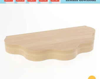 Plany CNC podium weselnego, platforma półkolista (pobranie cyfrowe)