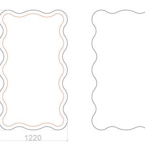 Wavy backdrop plan, Ripple Backdrop Stand: CNC Router Files (Digital Download) image 7