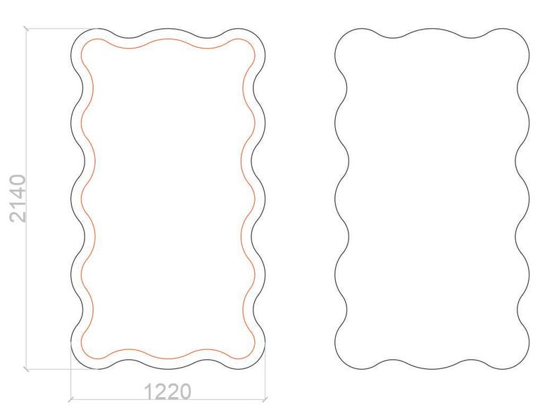 Wavy backdrop plan, Ripple Backdrop Stand: CNC Router Files (Digital Download) image 7