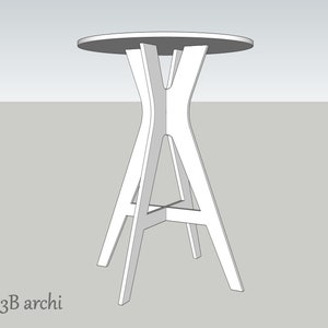 CNC Cocktail Table Plan (dxf, Dwg, Pdf, Svg, Jpg) Digital Download - Etsy