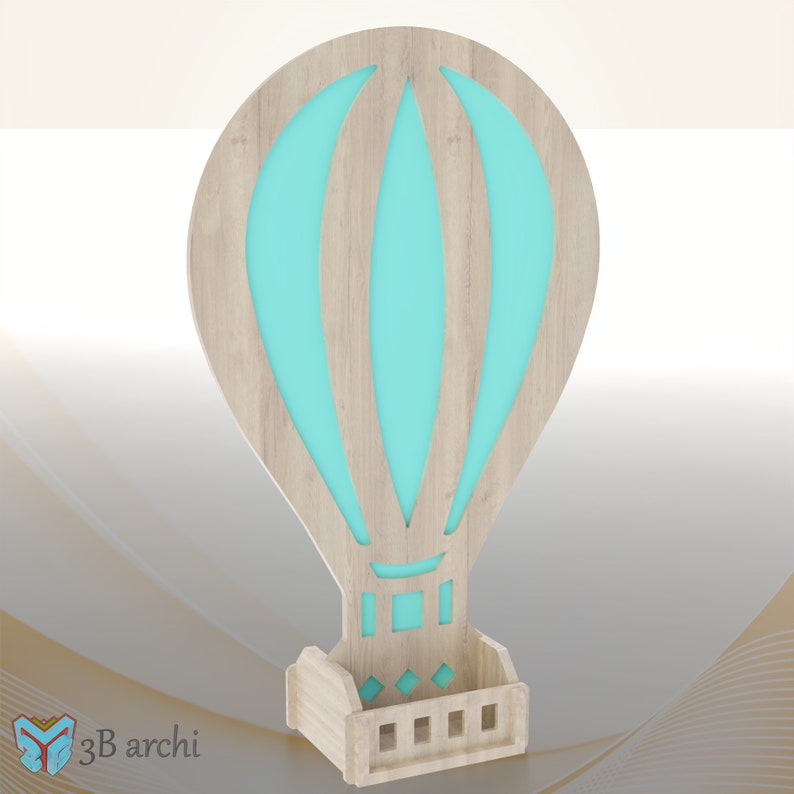 3D Heißluftballon, CNC Ballon Stand, Heißluftballon Hintergrund, DXF-SVG Dateien, Für Veranstaltungen, Benutzerdefinierte Möbel, Cnc Vorlage Bild 6