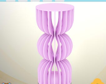 Projetos CNC DXF para mesa de coquetel paramétrica: Mesa de bar com altura de bar (arquivo digital)