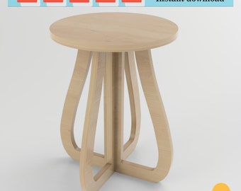 Set of 4 Midcentury Modern Wood Plant Stands Digital - Etsy