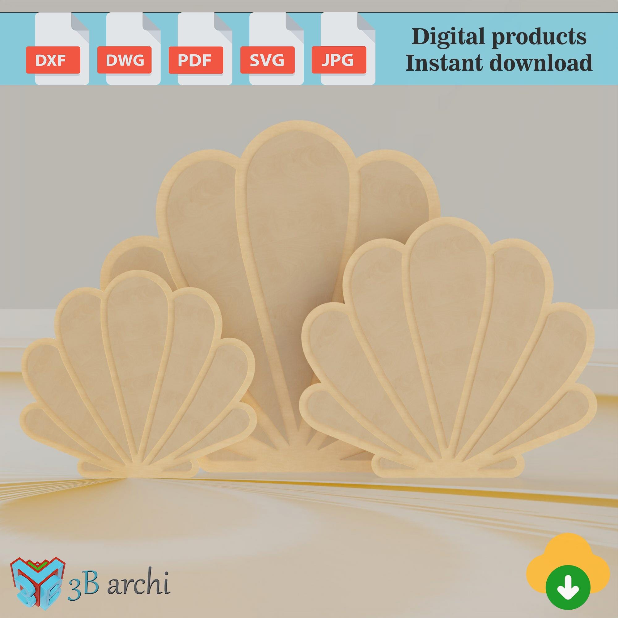 Round Backdrop Shell Shell Backdrop SVG, CNC Cut File, Event Decoration (digital Download ...