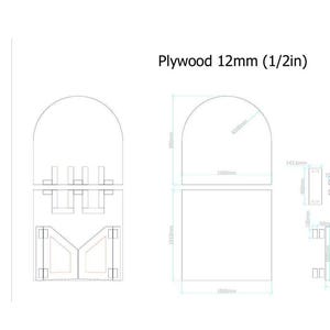 Foldable Arch Backdrop DXF Template: Customizable Event Decor (Digital Download) image 9