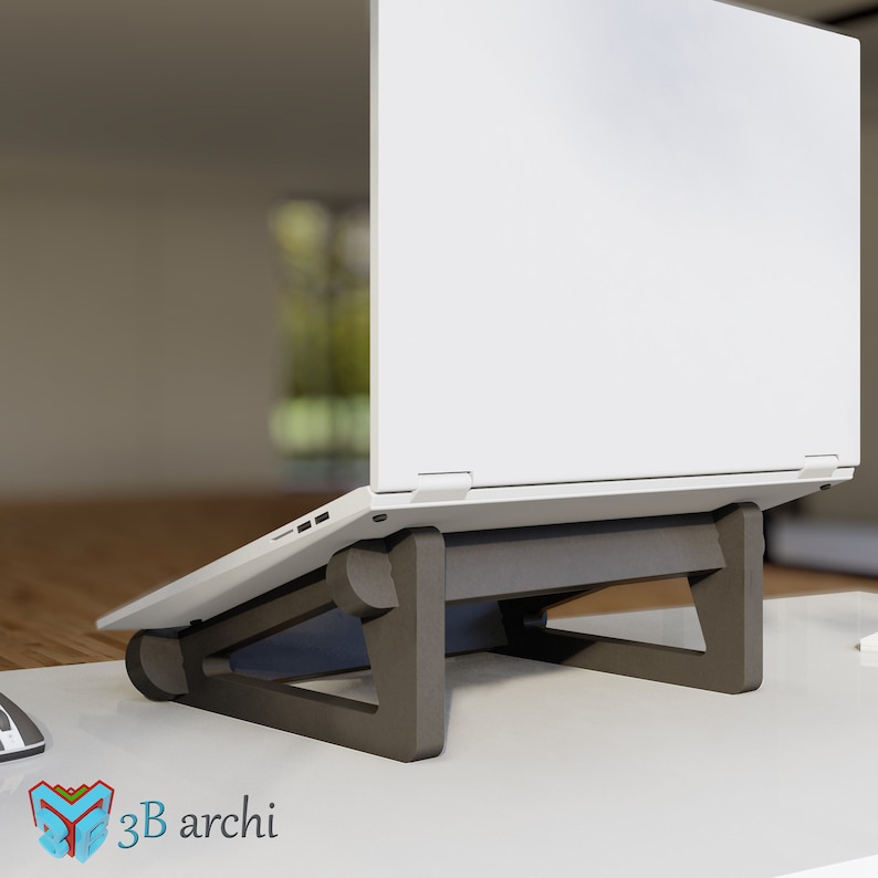 CNC Cut Laptop Stand Template: DXF SVG Vector Files (digital Download ...
