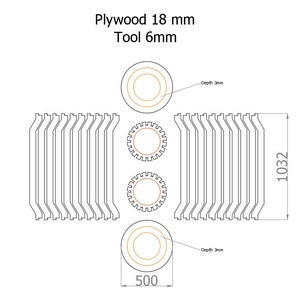Parametric Bar Height Table CNC Files: Round Cocktail Table Plans (Digital Download) image 5