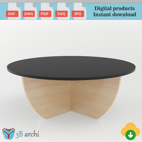 Nesting Coffee Table Set, Set of 5 Coffee Tables, Living Room table plans, Modern Low Coffee Tables, Tables Set dxf, CNC Files, Vector files