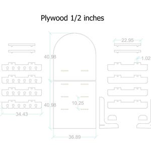 Foldable Treat Wall DXF Template: Customizable Event Decor Plans image 5