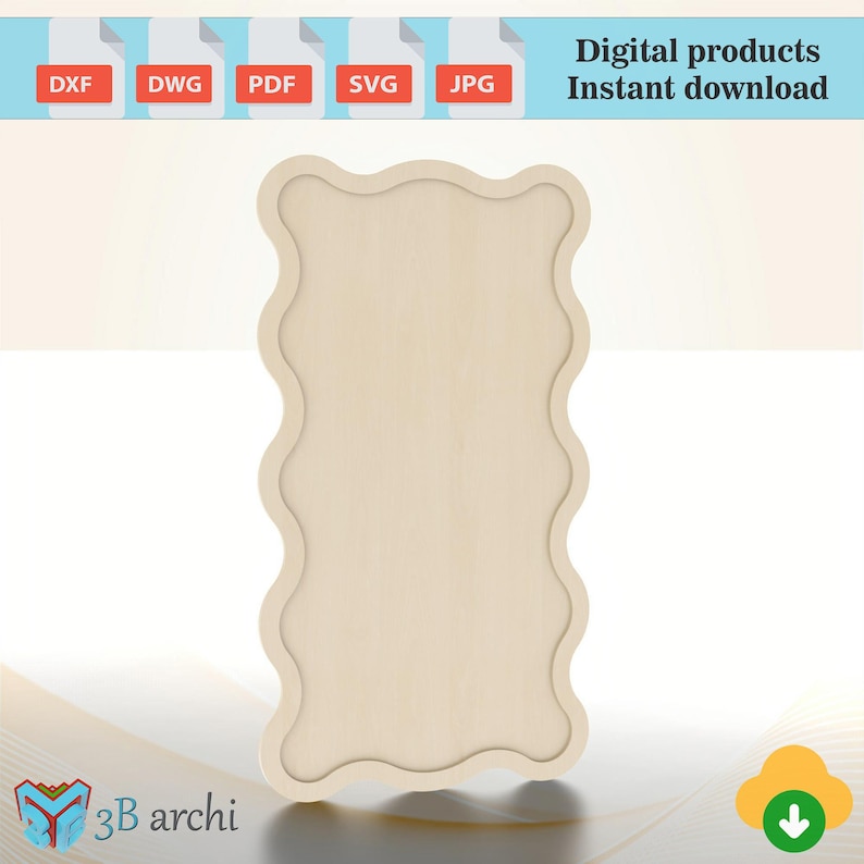 Wavy backdrop plan, Ripple Backdrop Stand: CNC Router Files (Digital Download) image 5