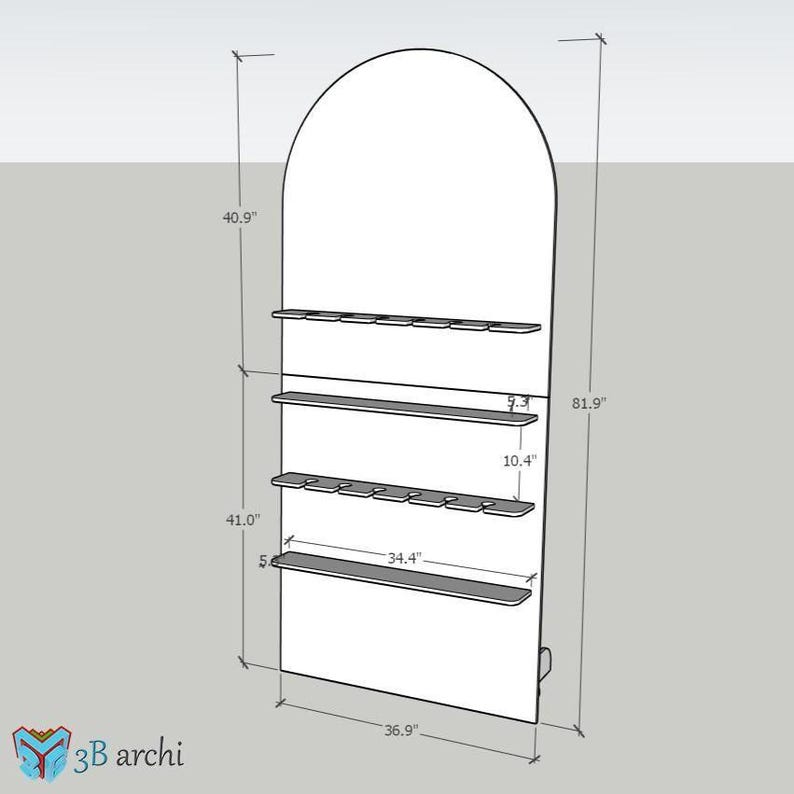 Foldable Treat Wall DXF Template: Customizable Event Decor Plans image 4