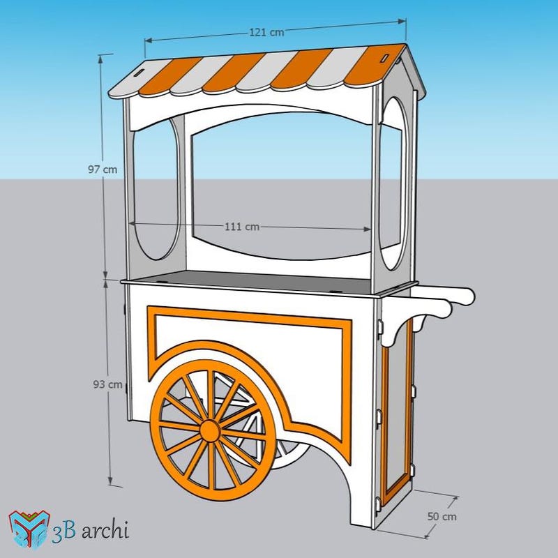 Cnc Plywood Cart - Etsy