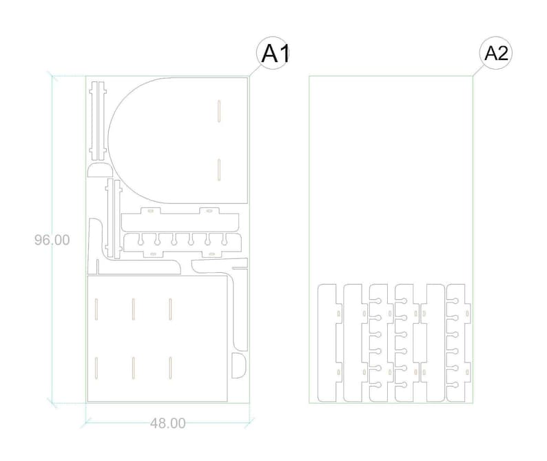 Foldable Treat Wall DXF Template: Customizable Event Decor Plans image 6