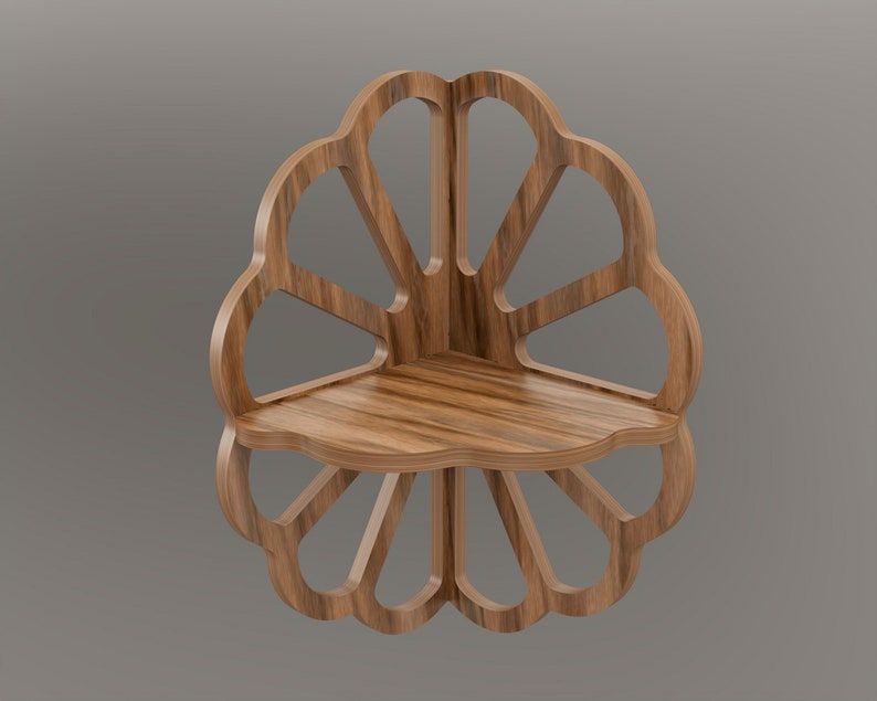 Corner Wall Shelf Plywood Wall Shelf Corner Wall Shelf Plan Etsy