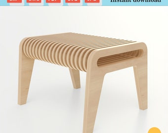 Projeto CNC para mesa lateral de compensado paramétrico (download digital)