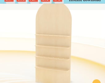 Plantilla DXF de pared de dulces plegable: planos de decoración personalizables para eventos