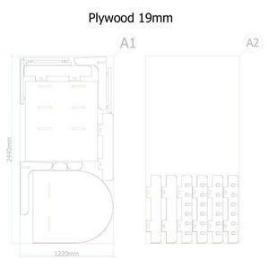 Foldable Treat Wall DXF Template: Customizable Event Decor Plans image 8
