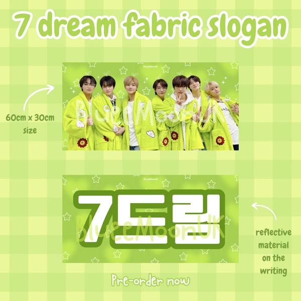 Slogans encourageants en tissu NCT Dream