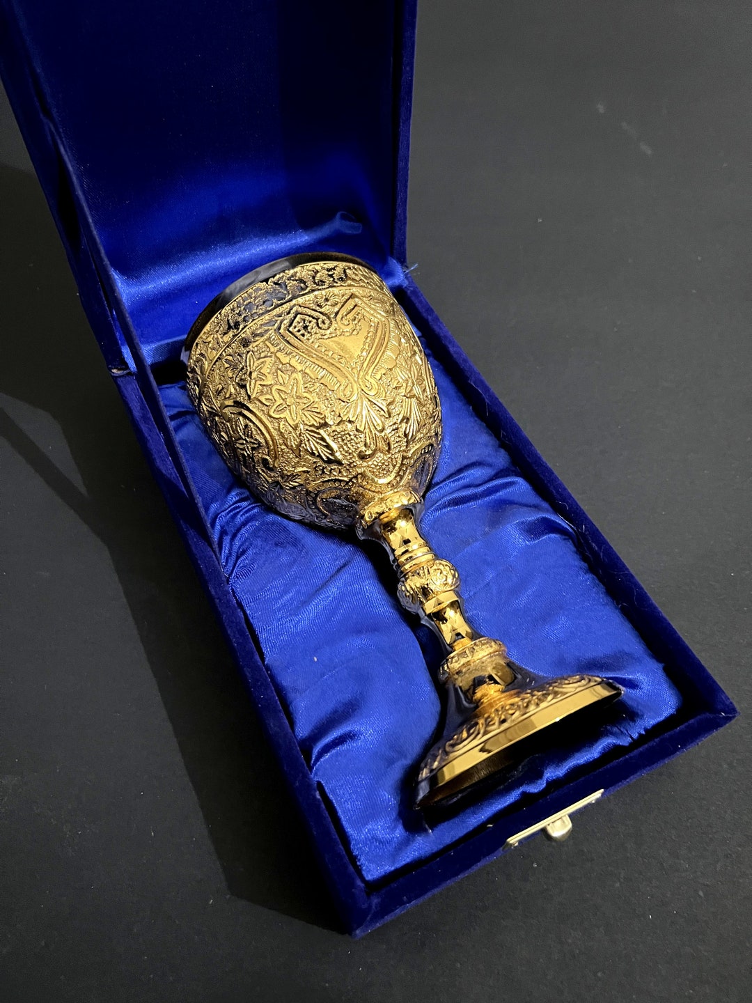 Brass Chalice Goblet for Communion Gold Chalice Cup Arthur King