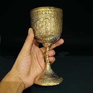 Gold Brass Chalice Goblet,Altar Goblet Chalice Gold Communion