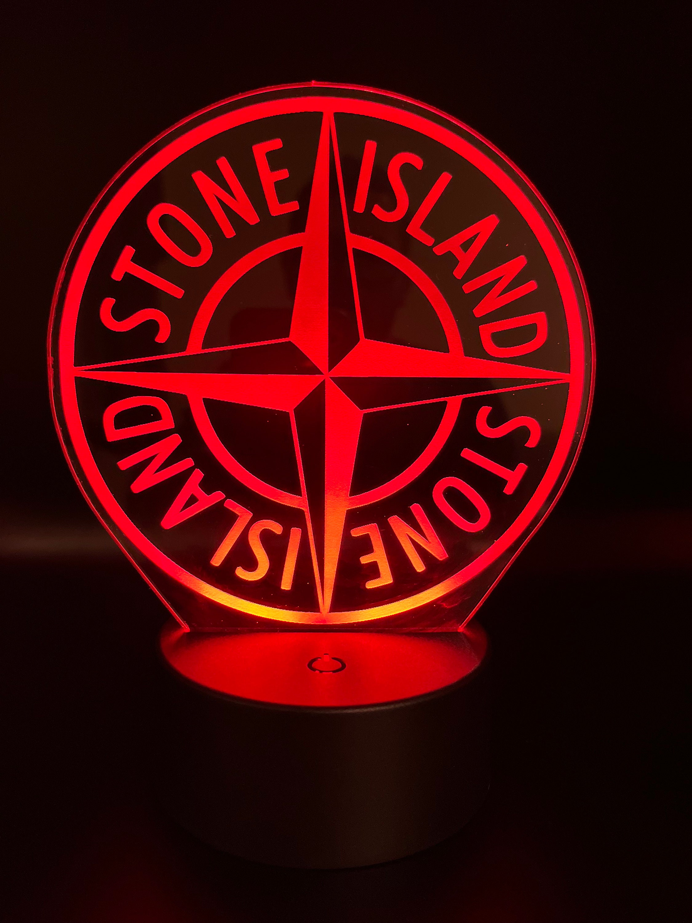 3D Lamp stone Island table Lamp light night Light desk Lamp W