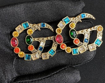 Vintage earrings Gucci 4x3cm