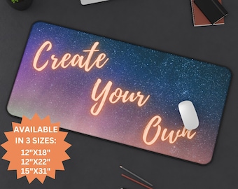 Custom Desk Mat, Personalized Gaming Mouse Pad XXL, Custom Photo Large Mousepad, Personalized Office Gift, Design Custom Desk Mat Logo